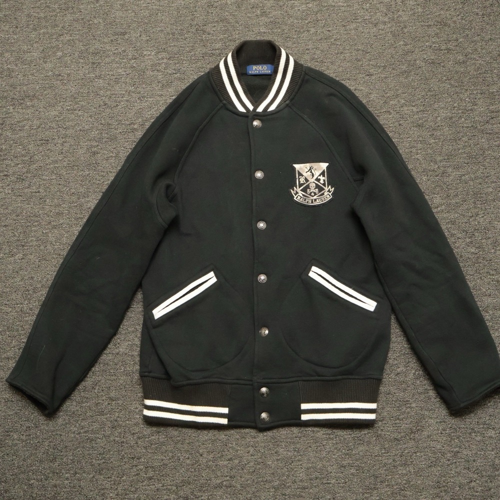 Polo Ralph Lauren "New York Crew" Varsity Jacket  Size Small Baseball Jacket EUC